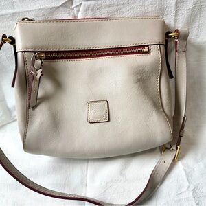 Dooney & Bourke Crossbody Bag with Red Accents Florentine leather
